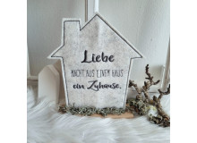 Stickdatei ITH - Stecker Haus "Liebe macht aus einem Haus ein Zuhause."